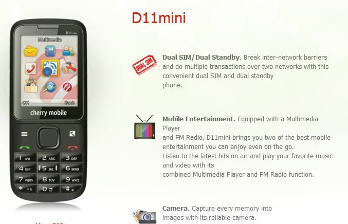 Cherry Mobile D11mini